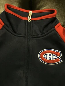 NHL Montreal Canadiens Youth Girls Faceoff Full Zip Jacket Small (7-8) NWOT - Picture 1 of 6