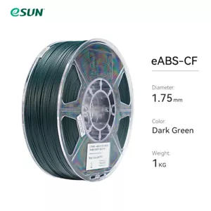 eSUN PLA-CF ABS-CF PETG-CF PA-CF PA6/12-CFCarbon Fiber Filament for 3D Printers - Picture 1 of 19