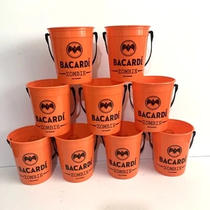 Halloween Trick Or Treat Buckets Bacardi Zombie for Small Party - Picture 1 of 4