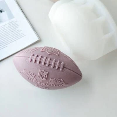 3D Rugby Silicone Soap Mold Candle Chocolates Making Mould DIY Resinous Mold - Image 1 of 2