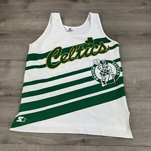 Vintage Boston Celtics Basketball Starter Jersey NBA Size Medium VTG USA