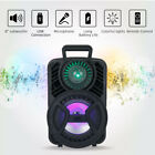 Bluetooth Karaoke Party Lights + Mic LED Light Speaker MP3 Outdoor Portable Tool