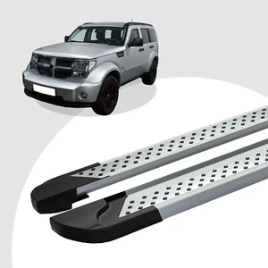 Trittbretter passend für Dodge Nitro ab 09-2006-12/2012 (Model: VISO, Farbe: Sil - Afbeelding 1 van 12