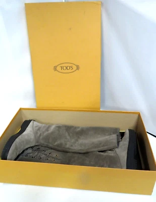 Botas de Montar TOD's Gamuza Marrón Beige Talla 7.5 con Caja y Bolsa para el Polvo NUEVAS Foto 1 de 4