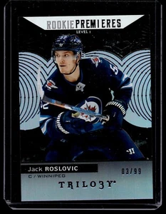 2017-18 Upper Deck Trilogy Black #52 Jack Roslovic 03/99 - Picture 1 of 2