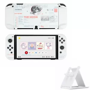 GeekShare Protective Case for Nintendo Switch OLED 2021 Slim Cover White Shell - Picture 1 of 13