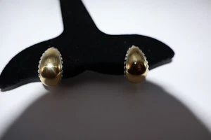 LAGOS High Bar Caviar Sterling/18K Gold Earrings – Omega Back NWT $995 - Picture 1 of 12