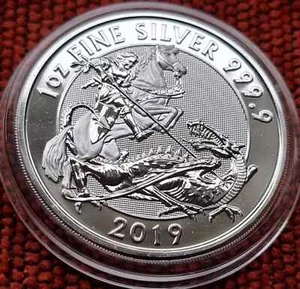 2019 "The Valiant" 1OZ .9999 Silver Bullion Coin In Highlight Capsule - Picture 1 of 4