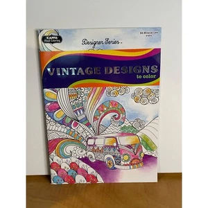 Vintage Designs To Color Book - Kappa Adult Coloring - Brand New - Imagen 1 de 2