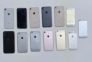 Lot de 13 iPhones, 5s, 6, 6s, 7, XR POUR PIÈCES UNIQUEMENT NE FONCTIONNE PAS - Photo 1 sur 2