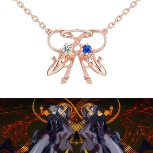 EVA Evangelion Double Entry System Necklace Silver - Picture 1 of 3
