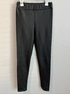 VENTI6 Italy Black Faux Leather Stretch Leggings Size Small - Bild 1 von 5