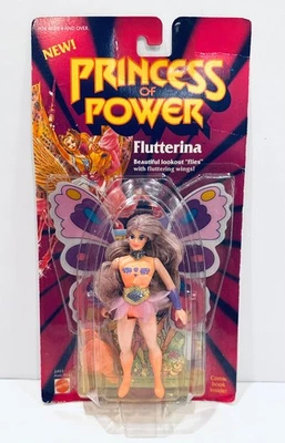 Figura Muñeca Caja Tarjeta SELLADA Vintage Años 80 She-Ra Princesa del Poder Flutterina Nuevo en Paquete Foto 1 de 4