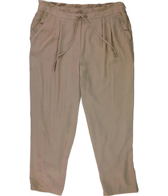 Pantalones de vestir capri lisos para mujer John Paul Richard, beige, L Foto 1 de 2