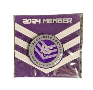 2024 Fremantle Dockers Member Badge Pin AFL 15yrs New and Sealed Collectable - Picture 1 of 7