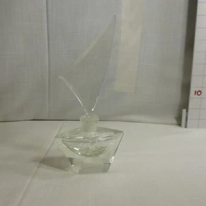 Botella de perfume de cristal con tapón de velero de vidrio esmerilado - como está - Imagen 1 de 6