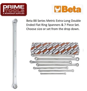 Beta 88 Serie metrisch extra lange doppelseitige flache Ringschlüssel & 7-teiliges Set - Bild 1 von 9