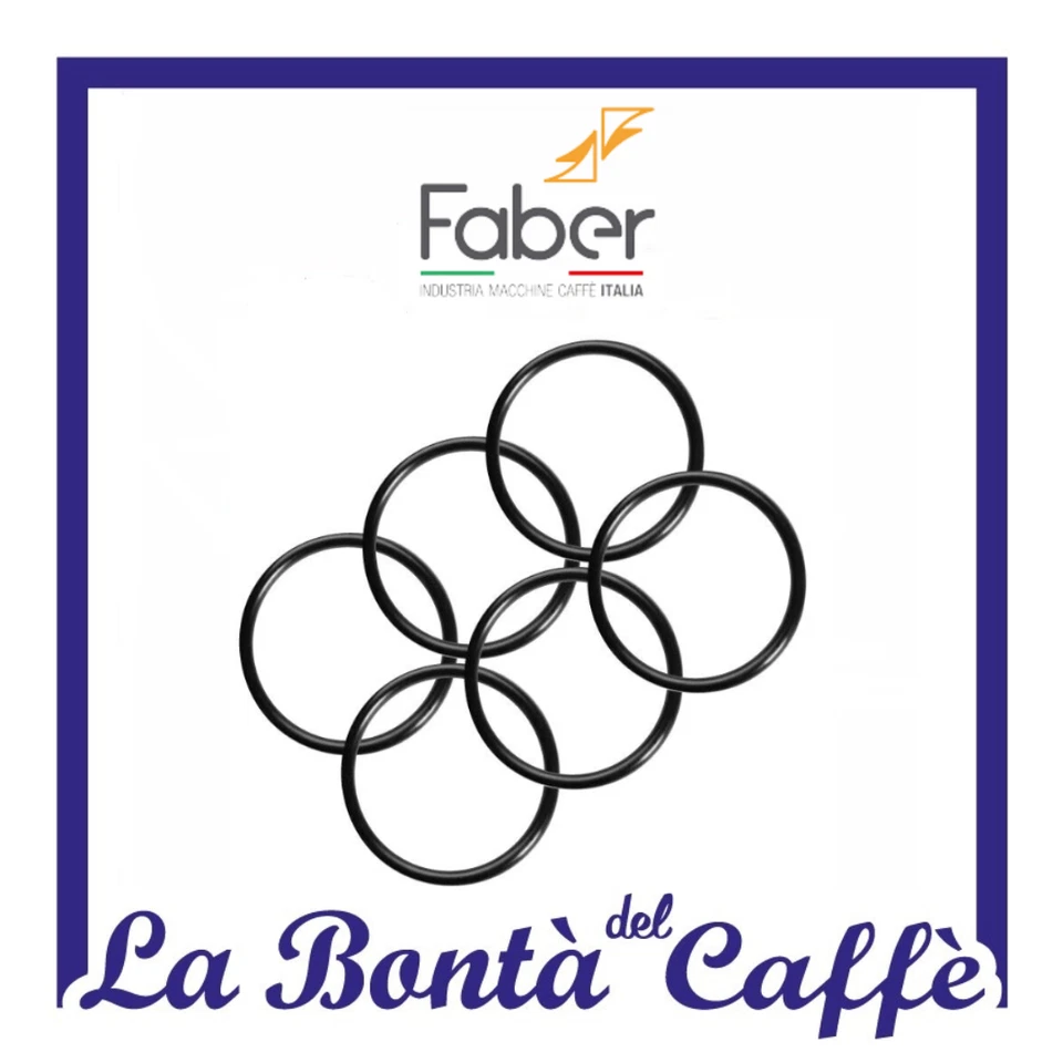 10 Guarnizione Originale per Macchina da caffè FABER SLOT 44,04 X 3,53 FPM 75 SH