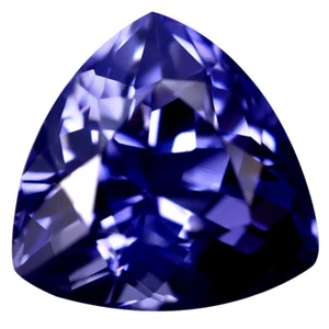 Magnífico triángulo de fuego de 4,78 quilates (11 x 11 mm) (sin calefacción) iolita azul natural - Imagen 1 de 2