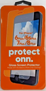 Protect Onn Tempered Glass Screen Protector iPhone 6Plus 6s Plus 7Plus 8Plus - Picture 1 of 2