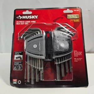 Husky SAE/Metric Long Arm Hex Key Set (26-Piece) HLAHKSM26PC - Picture 1 of 8