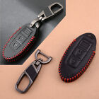 Car 2 Button Leather Remote Key Fob Cover Fit for Nissan Qashqai Juke X-trail
