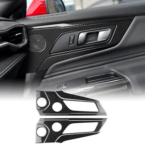 Black Door Audio Speaker Panel Cover REAL Carbon Fiber For Ford Mustang 2024-25 - Picture 1 of 9