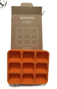 Nespresso Barista Eiswürfelform Orange Silikon Neu Eiskaffee Würfel, Kräuterwürfel - Bild 1 von 5