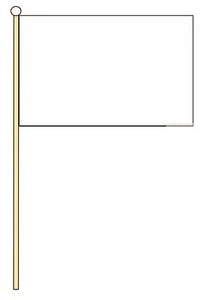 PAQUETE BLANCO LISO DE 12 BANDERAS DE MANO medianas 9""x6"" 22,5cm x 15cm bandera - Imagen 1 de 1