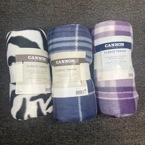 Cannon Fleece Throw Blanket 50x60in - PICK YOUR  PATTERNS - Picture 1 of 12