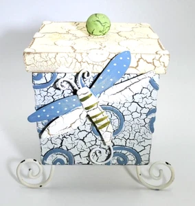 Whimsical Dragonfly Trinket Box - Picture 1 of 8