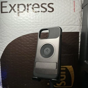 Spigen Tough Armor MagFit Case with Kickstand for iPhone 15 (Grey)   “KICKSTAND - Picture 1 of 7