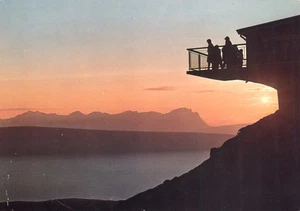 Narvik Midnattsolen The midnight Sun in Summer Overlook Norway Postcard - Picture 1 of 2