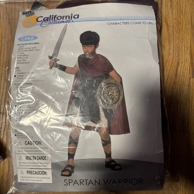 Disfraz California Guerrero Espartano Gladiador Niño Grande L 10-12 #473 Foto 1 de 2