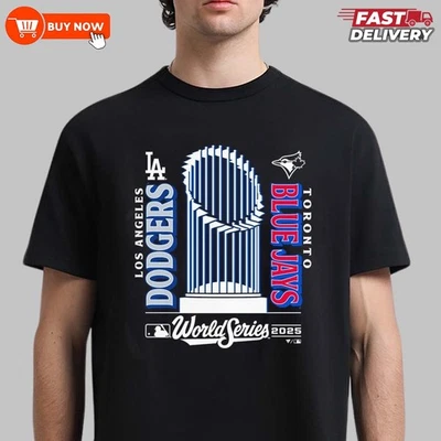 Final World Series 2025 Dodgers vs Blue Jays TShirt - Multicolors, S-5XL - Image 1 of 4