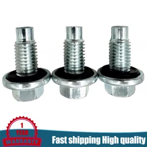 3pc 15mm-12X1.75 Oil Drain Plug (11519933 / 9L8Z-6730A) for Ford F-150 2011-2024 - Bild 1 von 5