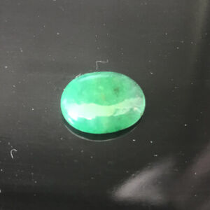 3.5 Ct Certified Natural Beautiful Cabochon Colombian Emerald Loose Gems T-269