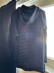 NWT Women's Tek Gear Warmtek Double Zip Coat Jacket Black Size Medium - Picture 1 of 5