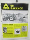 Arps Model 90 Backhoe Sales Brochures Specifications