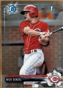 2017 Bowman Chrome Prospects Nick Senzel #BCP1 Cincinnati Reds XRC