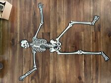Vintage Beistle Co. Halloween Skeleton Die Cut Jointed 21.5” Made USA