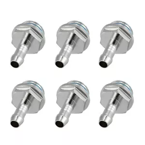 6 Pcs Barb Fittings Connector Replacement Parts For PC Water Tank Cooling - Picture 1 of 8