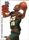 1998 99 Hoops Shout Outs Seattle Supersonics Basketball Card 23 Gary Payton
