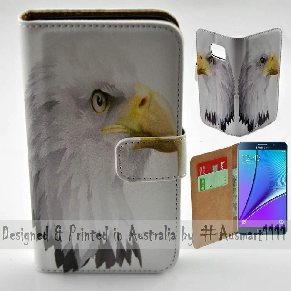 For Samsung Galaxy Note Series - Bald Eagle Head Print Mobile Phone Case Cover - image 1 of 3