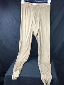 US Military Lightweight Cold Weather Thermal Pants Brown SMALL New in Bag - Picture 1 of 7