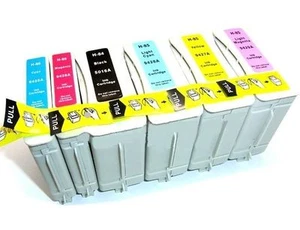 6 Piece Ink Cartridges for HP Designjet 10ps 20ps 50ps 120/84 +11 with Chip - Zdjęcie 1 z 1
