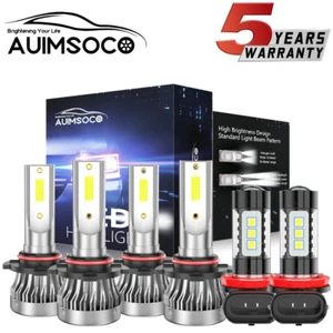 For Mitsubishi Lancer 2008-2017 LED Headlight High Low Beam Fog Light Bulbs Kit - Picture 1 of 14