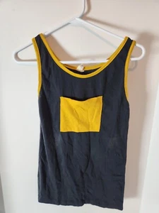 Camiseta sin mangas vintage años 70 con timbre bolsillo enorme pequeña/mediana. Por parodia - Imagen 1 de 4