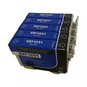 5x nero 125 inchiostro per Epson NX125 127 130 230 420 530 WorkForce 320 323 325 520 - Foto 1 di 1