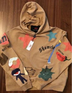 Marc Jacobs × Cactus Plant Flea Market Tattoo Hooded Pullover Sweatshirt Sand S - Picture 1 of 11
